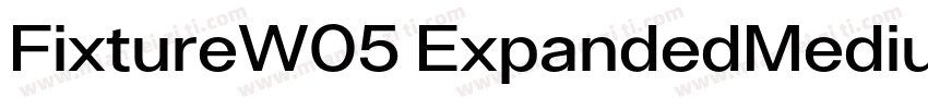 FixtureW05 ExpandedMedium Regular字体转换